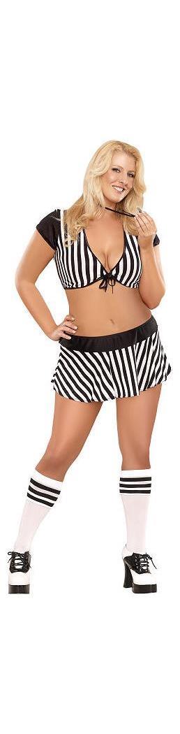 Affordable Cheap Thrills Head Referee Costume for Halloween Parties and Themed Events