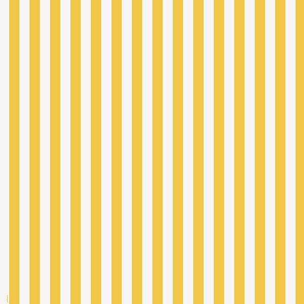 1″ One Inch Yellow and White Stripes Poly Cotton Fabric,