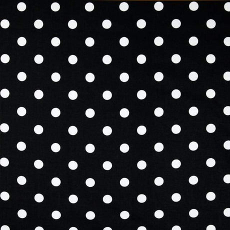 Small Polka Dot Print Poly Cotton Fabric - Poly Cotton Fabric, Small Polka Dot Print, 59" Width (1 Yard)