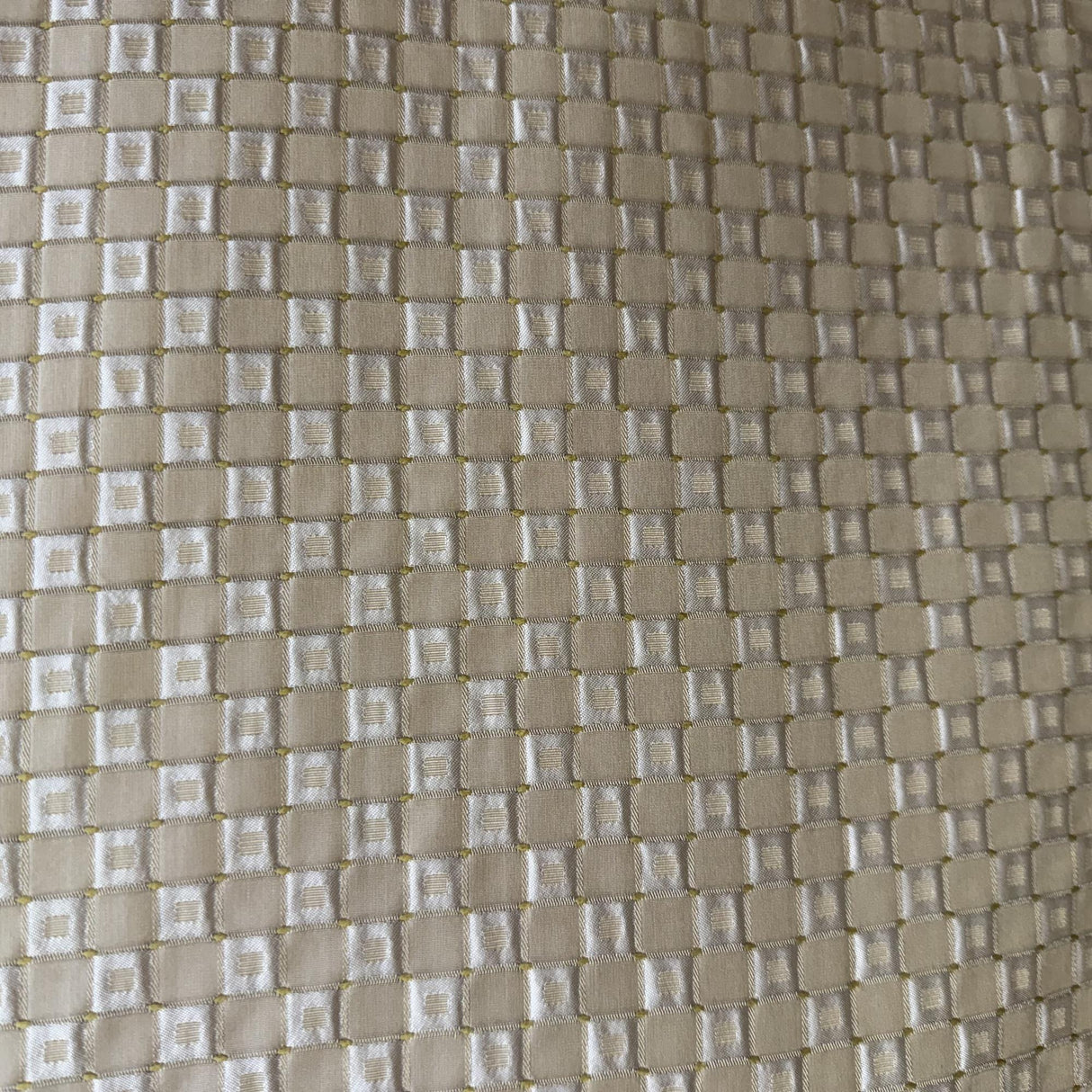 Urban Fabric Silk Fabric - Shiny Small Square Pattern, 55" Width (1 Yard)