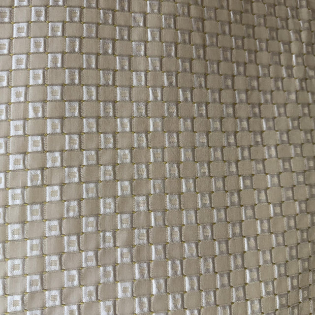 Urban Fabric Silk Fabric - Shiny Small Square Pattern, 55" Width (1 Yard)