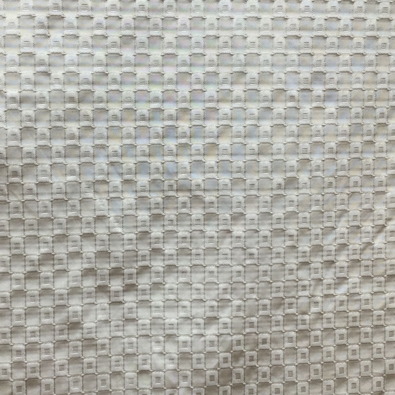 Urban Fabric Silk Fabric - Shiny Small Square Pattern, 55" Width (1 Yard)