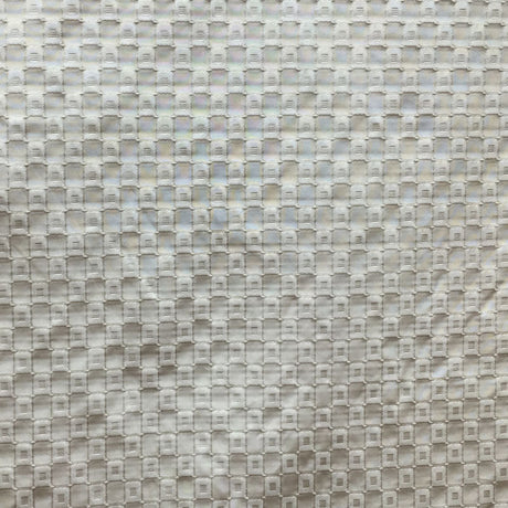 Urban Fabric Silk Fabric - Shiny Small Square Pattern, 55" Width (1 Yard)