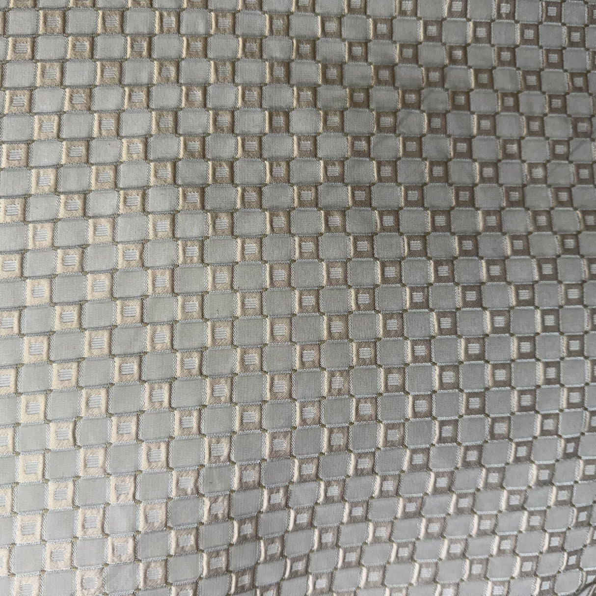 Urban Fabric Silk Fabric - Shiny Small Square Pattern, 55" Width (1 Yard)