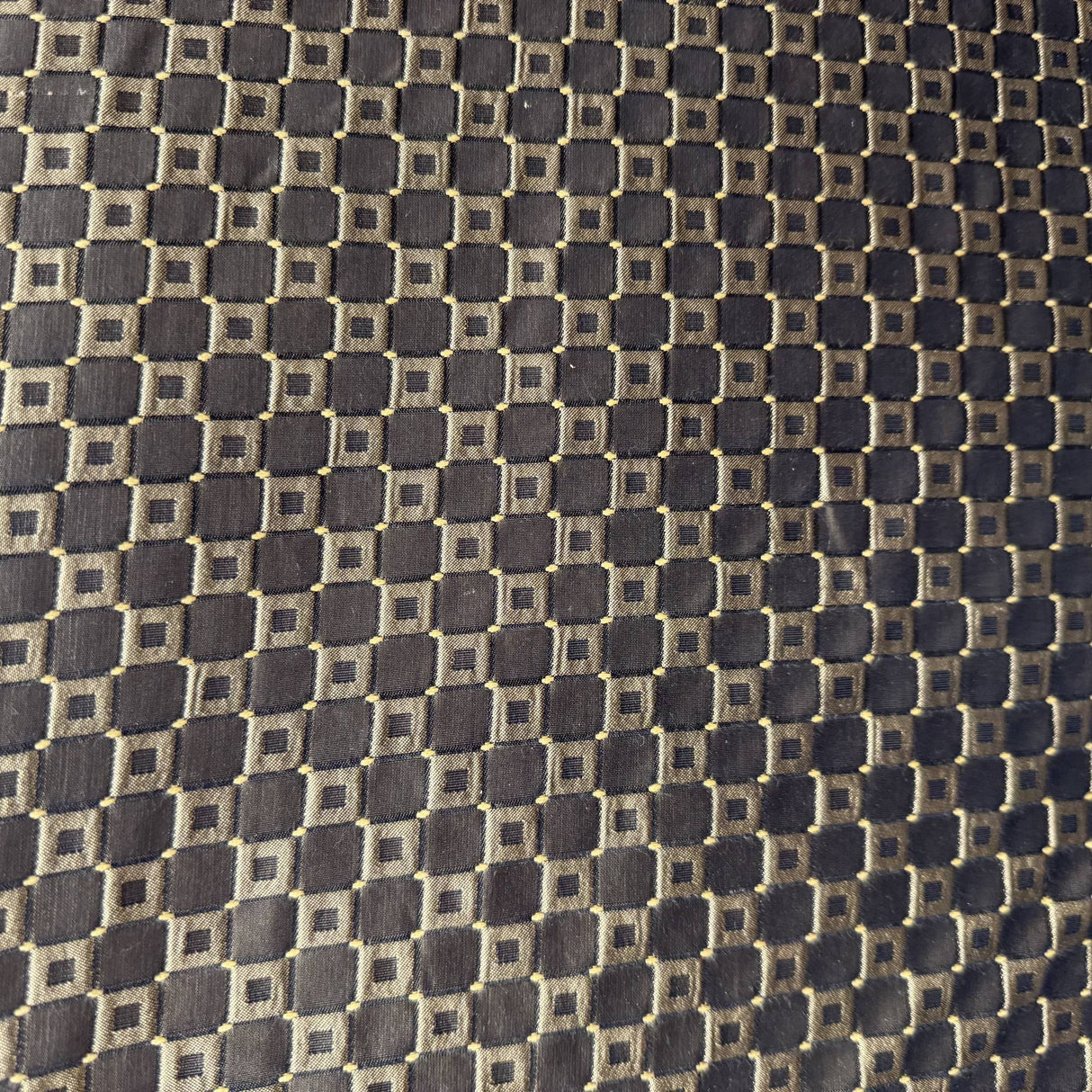 Urban Fabric Silk Fabric - Shiny Small Square Pattern, 55" Width (1 Yard)