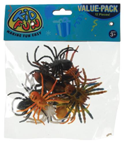 Colorful Mini Spiders Toy Set for Halloween Parties Goody Bags and Themed Celebrations