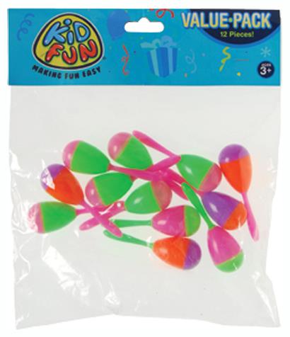 Colorful Mini Maracas Set of 12 for Party Favors Carnivals and Celebrations