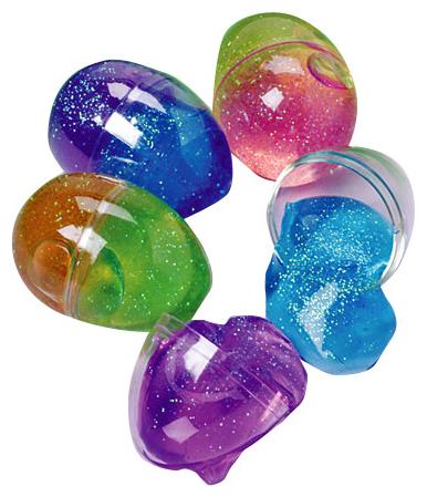 Colorful 2 Tone Glitter Putty for Kids Party Favors and Fun Activities