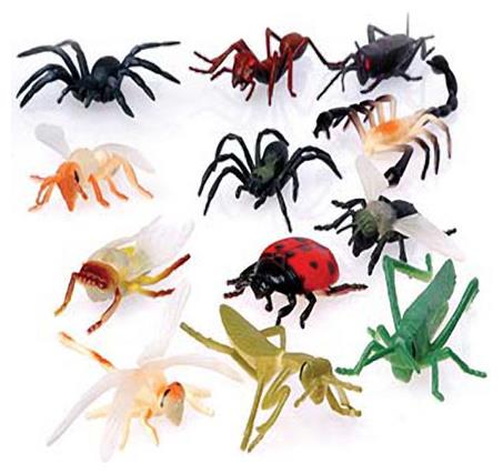 Mini Insects Set of 12 for Themed Parties Goody Bags and Imaginative Play