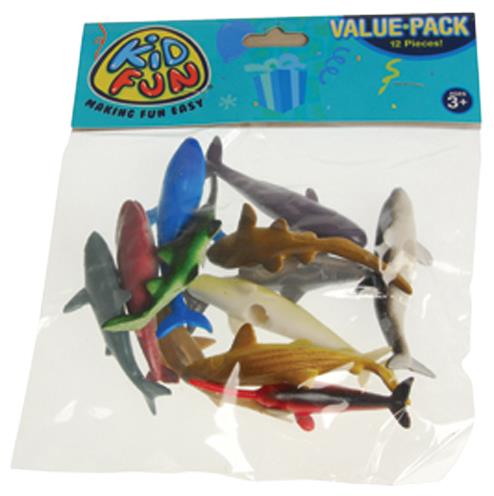 Mini Sharks and Whales Toy Set for Themed Parties Goody Bags and Educational Play