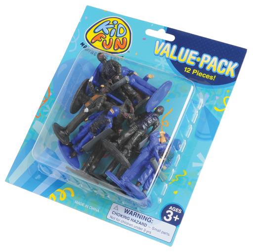 Economical Police Figures Set of 12 for Party Favors Cake Toppers and Pretend Play