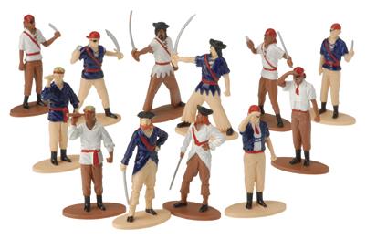 Realistic Pirate Figures for Kids Birthday Parties and Themed Events