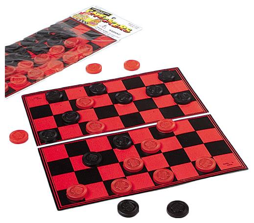 Classic Checker Game Set for Fun Family Gatherings and Children's Parties