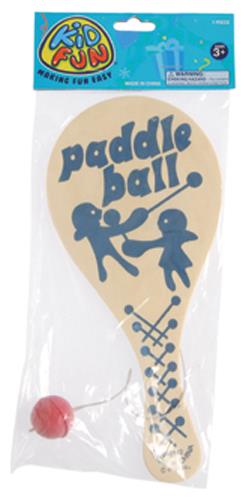 Wood Paddle Balls Set of 12 for Party Favors Games and Skill Activities