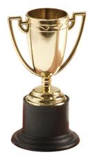 Small Gold Trophies Set of 6 for School Contests Parties Events and Celebrations