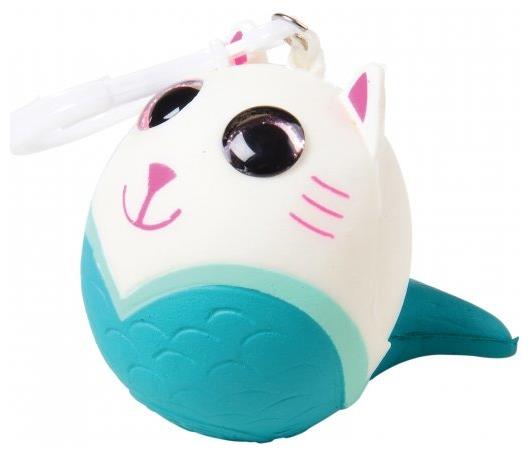 Fun Squishy Purrmaid with Glitter Eyes for Party Favors Classroom Rewards and Collectible Toys