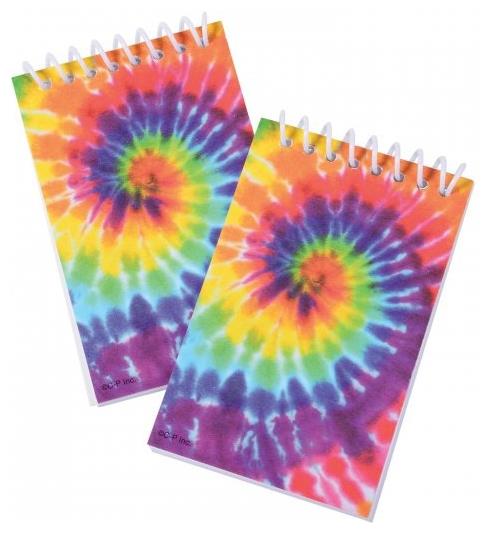 Colorful Tie Dye Notebooks Set of 8 for Birthday Goodie Bags and Creative Note Taking
