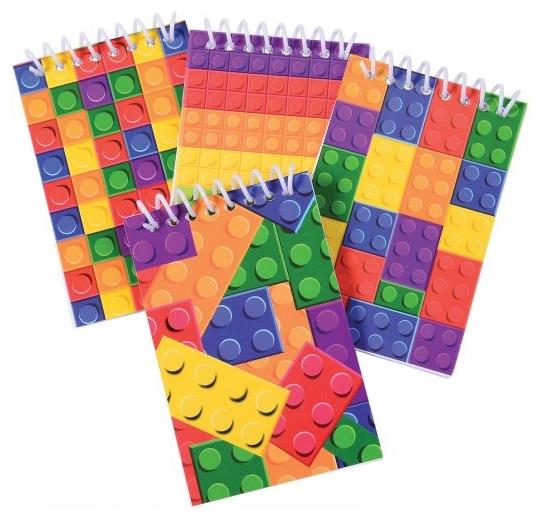 Fun Block Mania Notebooks for School Supplies and Goody Bags