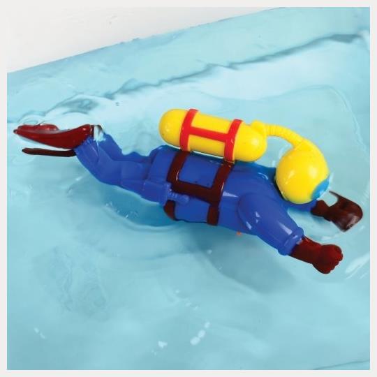Bath Time Wind Up Diver Toy for Fun Bath Time Adventures and Water Play