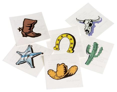 Economical Western Temporary Tattoos for Parties Themed Events and Fun Celebrations