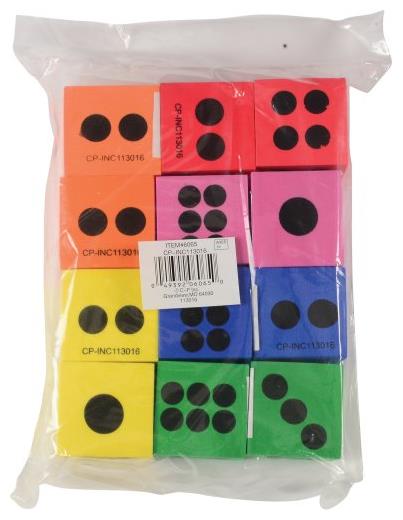 Premium Foam Dice Set for Casino Games Parties Birthdays and Events