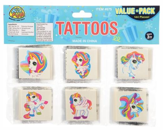 Colorful Unicorn Temporary Tattoos for Kids Parties and Creative Playtime Activities