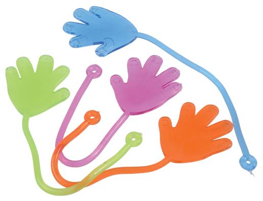 Bulk Sticky Hands Party Favor Toys for Fun Halloween Decorations and Birthday Celebrations