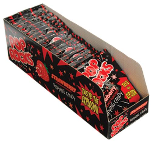 Delicious Pop Rocks Strawberry Candy Pack for Parties Treats and Fun Celebrations
