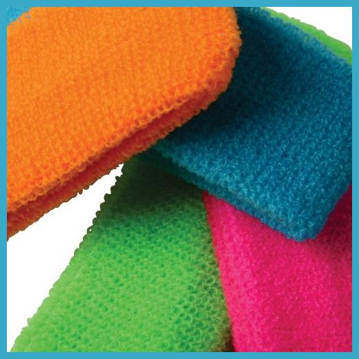 Vibrant Neon Headbands for 80's Themed Parties Fitness Events and Costume Accessories