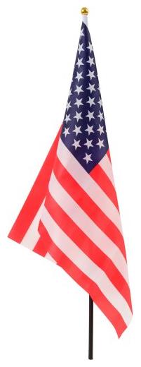 Set of 12 Cloth Usa Flags for Independence Day Memorial Day and Patriotic Celebrations