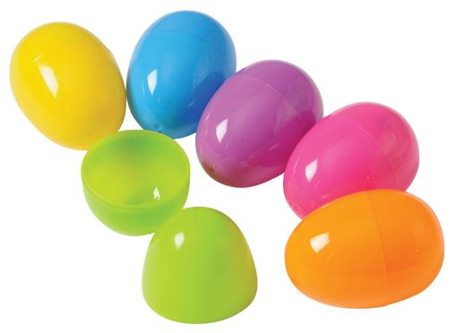 Colorful Plastic Eggs for Easter Egg Hunts Birthday Parties and Craft Projects