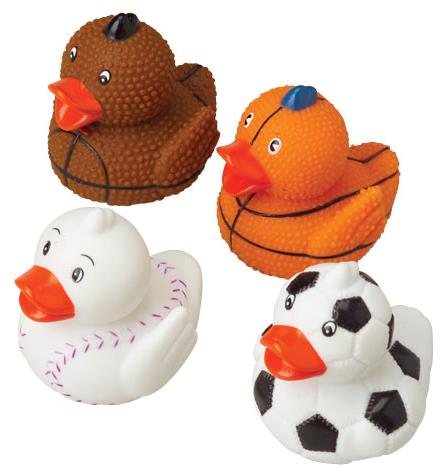 Fun Sports Ducks for Party Favors Games Birthdays and Carnival Events