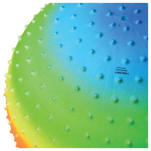 Colorful Rainbow Knobby Ball 18 Inch for Outdoor Games Backyard Fun and Kids Activities