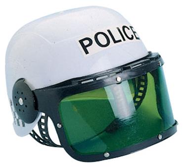 Realistic Police Helmet for Child Dress Up Pretend Play and Costume Accessories
