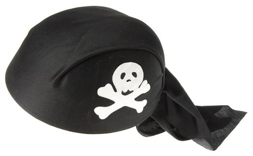 Authentic Pirate Cap Black Accessory for Costume Parties and Themed Events