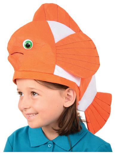 Funny Clown Fish Hat for Tropical Parties Luau Themed Events and Beach Adventures