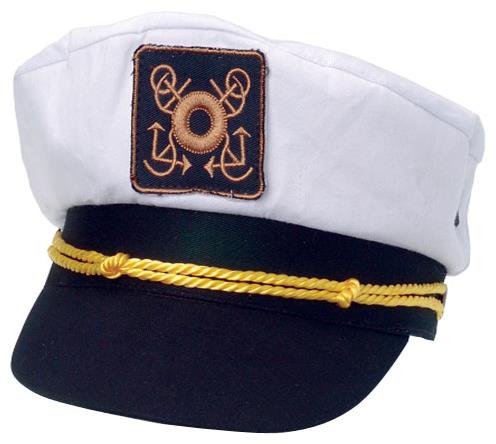 Stylish Yacht Cap for Captains Theme Parties and Nautical Costumes