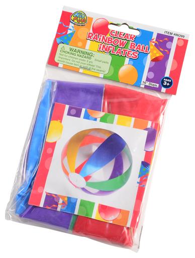 Vibrant Rainbow Ball Inflates for Pool Parties Summer Celebrations and Fun Outdoor Games