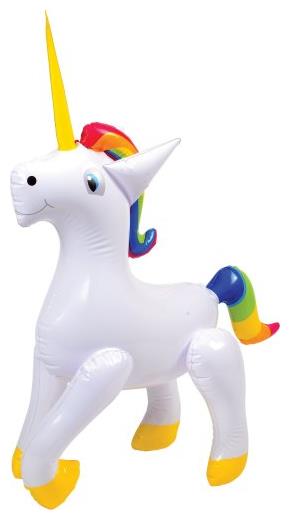 Set of 6 Unicorn Inflatable Decorations for Birthday Parties and Themed Celebrations