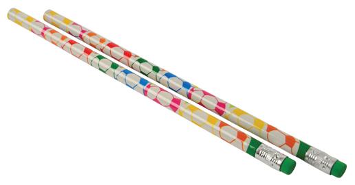 Fun Soccer Pencils for Goody Bags School Events and Sporting Parties