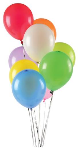 Quality Assorted 9 Inch Balloons for Parties Birthdays Events and Celebrations