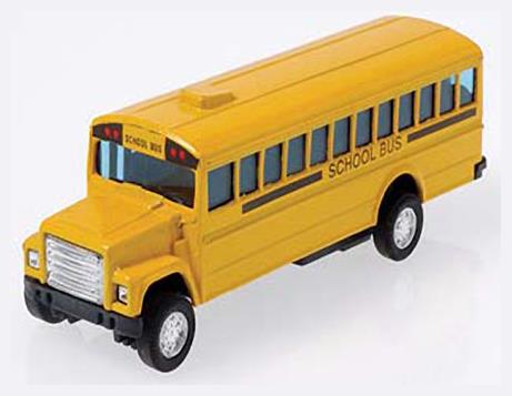 Die-Cast Metal School Bus Toy for Pretend Play Goody Bags and Classroom Rewards