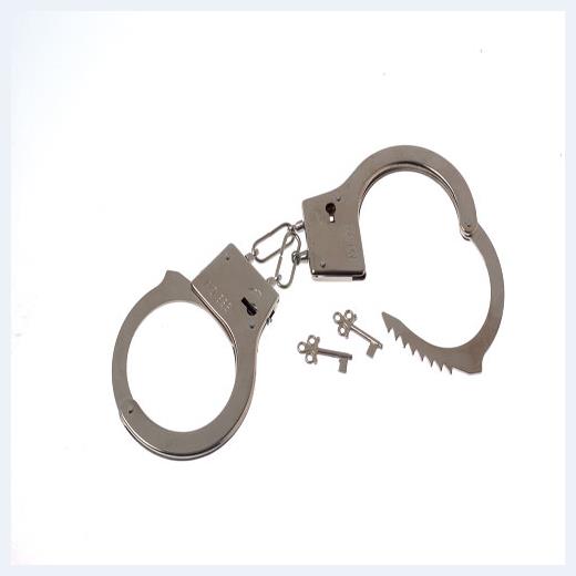 Realistic Economy Metal Handcuffs for Police Costumes Halloween Fancy Dress and Role Play Events