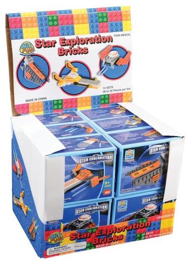 Star Exploration Brick Building Sets for Kids Imagination Development and Birthday Party Favors