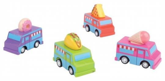 Mini Pull Back Food Trucks for Party Games and Children's Activities