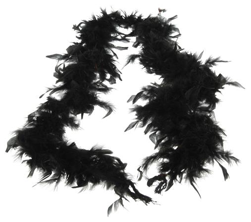 Feather Boa Black Accessory for Halloween Parties Costume Enhancements and Creative Dress Up Play