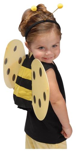 Honeybee Wing Costume Set for Kids Quick Dress Up for Halloween Parties and Costume Events