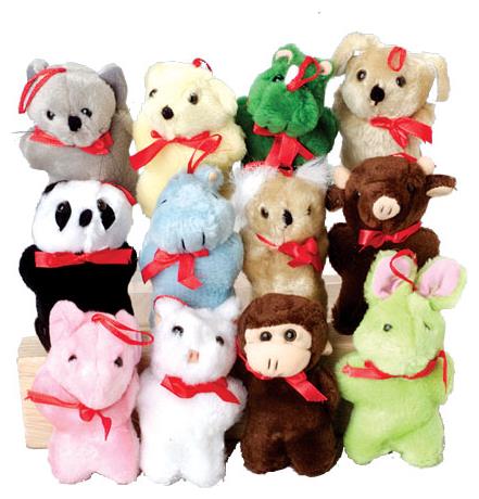 Assorted Plush Animals for Prize Gifts at Parties Carnival Events and Gifts