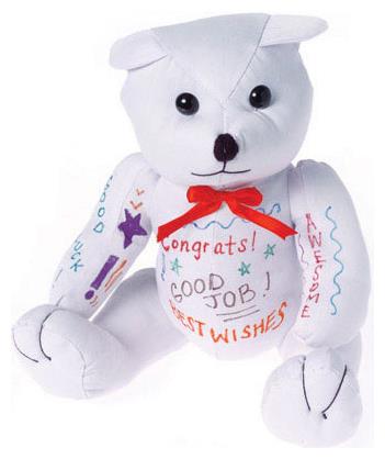 Adorable Autograph Bear for Graduation Parties Events and Children's Carnival Games