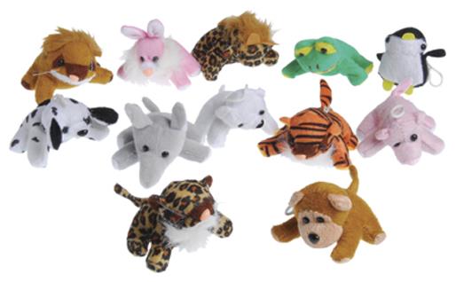 Plush Sitting Animals Set of 12 for Candy Prizes Party Games and Children's Gifts